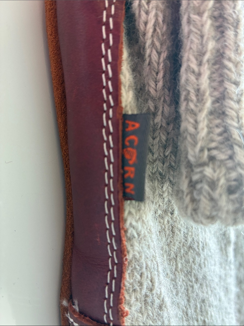 Acorn slipper socks w/ durable suede sole - Picture 2 of 4